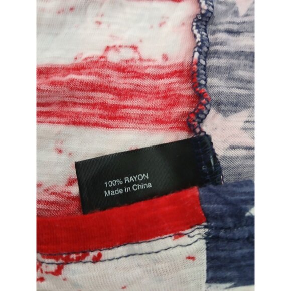 Lane Bryant Wpmens Tank Top Stars & Stripes Red White and Blue Patriotic 22/24 - Picture 13 of 13